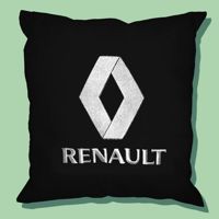Подушка с логотипом "Renault", вышитая, размер XXL
