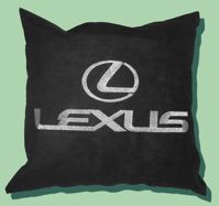 Подушка с логотипом "Lexus", вышитая, размер XXL