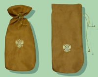 Чехол для нагайки подарочный с вышивкой (двуглавый орел), песочного цвета
