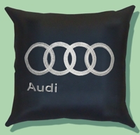 Подушка из экокожи с логотипом "Audi" размер XXL