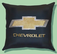 Подушка из экокожи с логотипом "Chevrolet" размер XXL