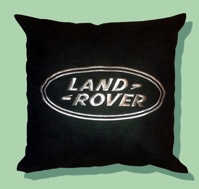 Подушка с логотипом "Land Rover", вышитая, размер XXL