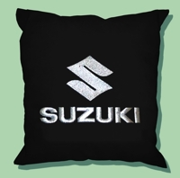 Подушка с логотипом "Suzuki", вышитая