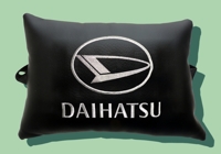 Подушка на подголовник из экокожи "Daihatsu"