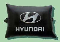 Подушка на подголовник из экокожи "Hyundai"