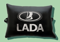 Подушка на подголовник из экокожи "Lada"