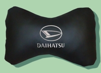 Подушка на подголовник из экокожи фигурная "Daihatsu"