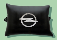 Подушка на подголовник из экокожи "Opel"