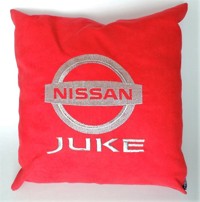 Подушка с логотипом "Nissan Juke" красная