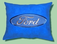 Подушка на подголовник "Ford", вышитая